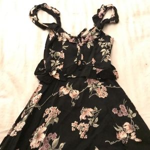 Flynn Skye Mimi Dress - Black Botanical - Small